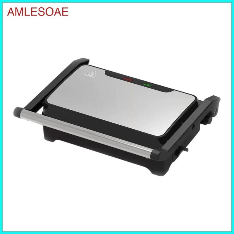 [amlesoae] Panini Press Grill Compact 750W Sandwich Press Panini Maker เครื่องทําแซนวิชสําหรับชีสอาห