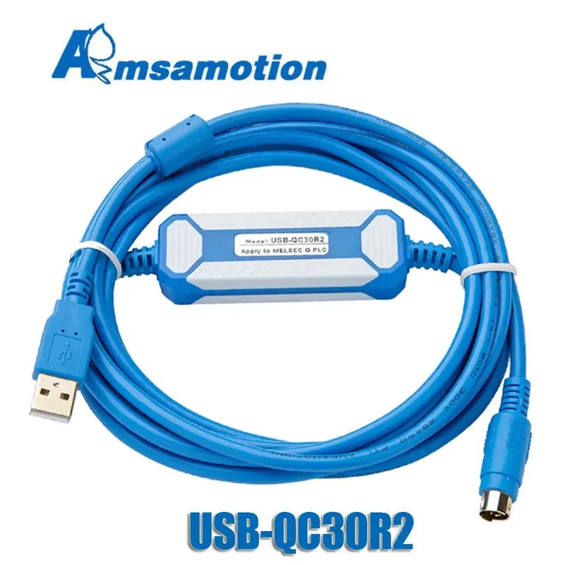 USB-QC30R2+ สําหรับ Mitsubishi Q PLC สายการเขียนโปรแกรมข้อมูลดาวน์โหลดการสื่อสาร Optical Isolation T