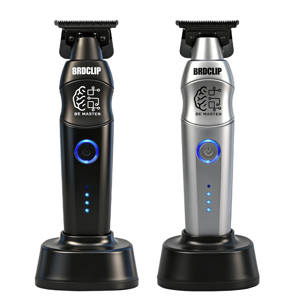 BRD-617 เครื่องตัดขนร่างกายโลหะมืออาชีพ, ปัตตาเลี่ยนผมในครัวเรือน, 7000RPM DLC + เครื่องโกนหนวดใบมีดเซรามิก