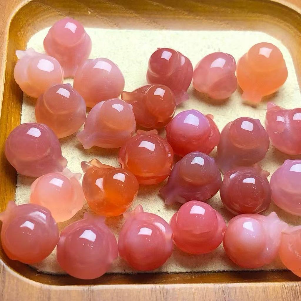 แหล่งเกลือธรรมชาติ Agate Bird ประมาณ 14 มม. Through Hole แกะสลักชิ้นเครื่องประดับ diy Lucky อุปกรณ์เสริม Simple All-Match ของขวัญ