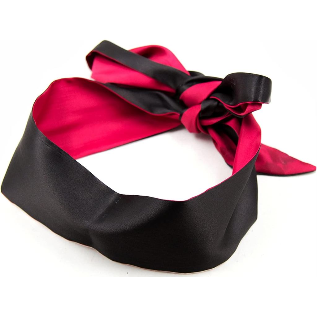 Satin Eye Mask Sleep Mask - Red Blindfold Satin Eye Mask - Eye Blindfold Sleep Mask 59 นิ้ว (59)