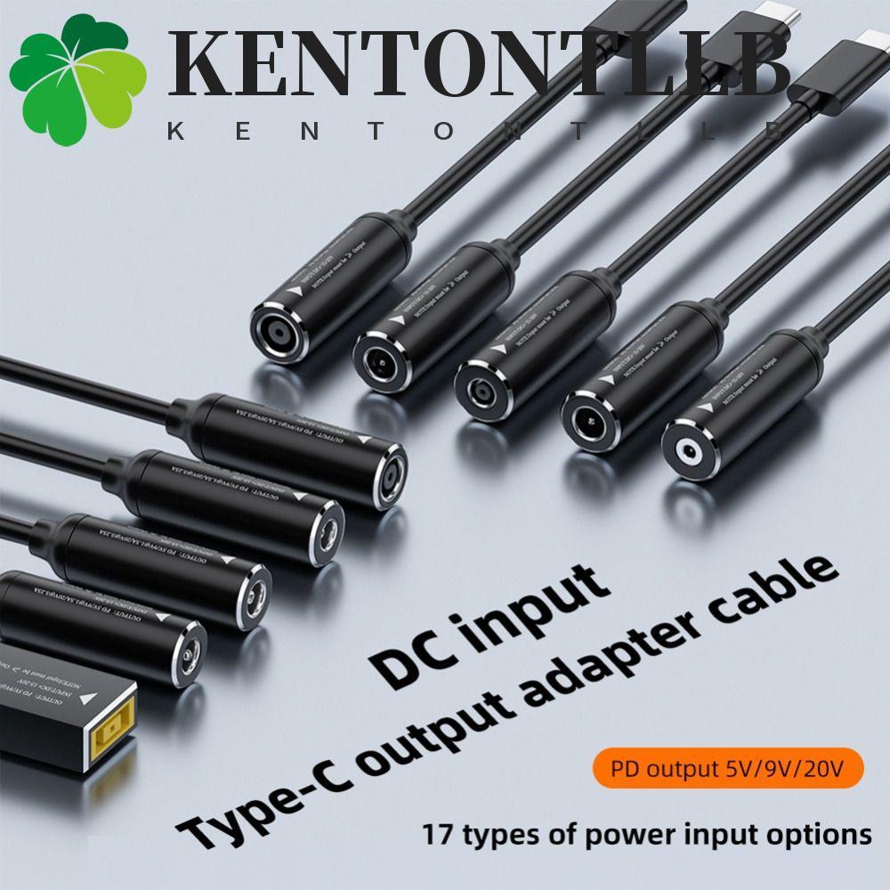KENTONTLLB Type-C To DC Jack สายชาร์จ, PD 65W PD Output DC To Type-C สายชาร์จ, Slim Design Transfer 