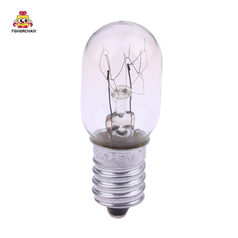 FG 2 ชิ้น E14 15 วัตต์ทนอุณหภูมิสูงตู้เย็นหลอดไฟเตาอบไมโครเวฟเปลี่ยนเครื่องปิ้งขนมปัง/หลอดไฟไอน้ํา H