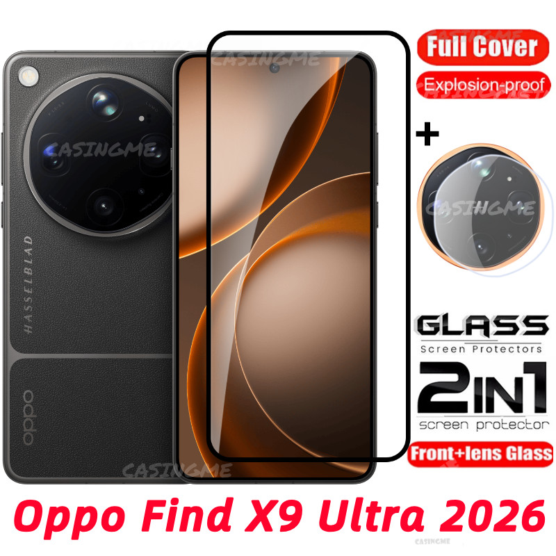 Oppo Find X9 Ultra 2026 ป้องกันหน้าจอโปร่งใสคลุมทั้งหมดฟิล์มสําหรับOppo FindX9Ultra FindX9 ค้นหาX9 Pro Ultra 5G 4Gกระจกนิรภัยเลนส์กล้อง