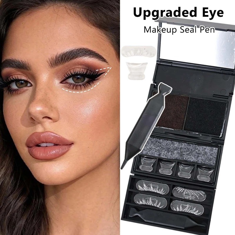 ปากกาปั๊มแต่งหน้าตาทนทาน - SweatProof 3 in 1 Lower Eyelash Stamp Pen - 3s Fast Application Black Eyeliner