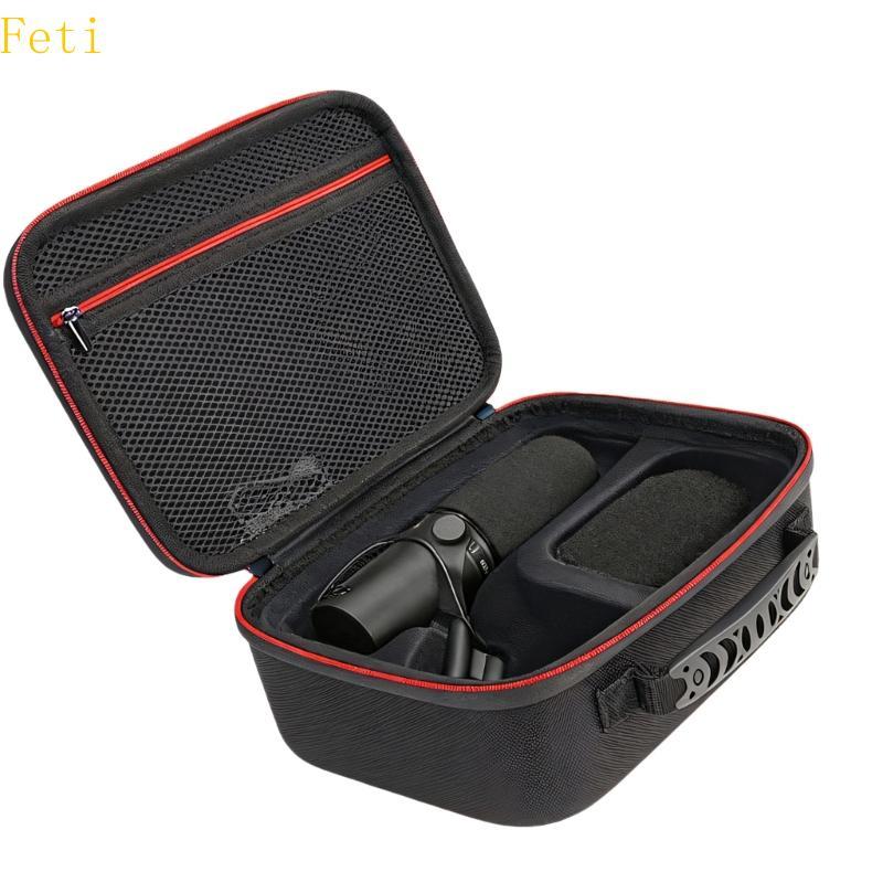 Feti กระเป๋าเก็บสําหรับ SM7B SM7dB MV7X MV7+ MV6 MV7 MV7i ไมค์พร้อมขอบเสริมและที่จับจับสะดวก