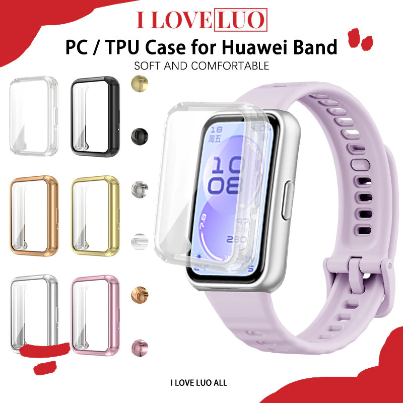 กรณี PC / TPU for Smartwatch Huawei Band 11 11 Pro / Huawei Band 10 9 8 NFC อุปกรณ์ปกป้องหน้าจอแก้วนุ่ม / นิรภัย