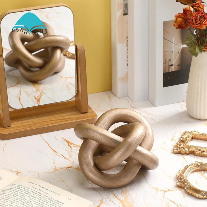 Eshai585Modern Home Decor Gold Shelf Decor Boho Chain Link Decor, Modern Shelf, Gold Accent Decor