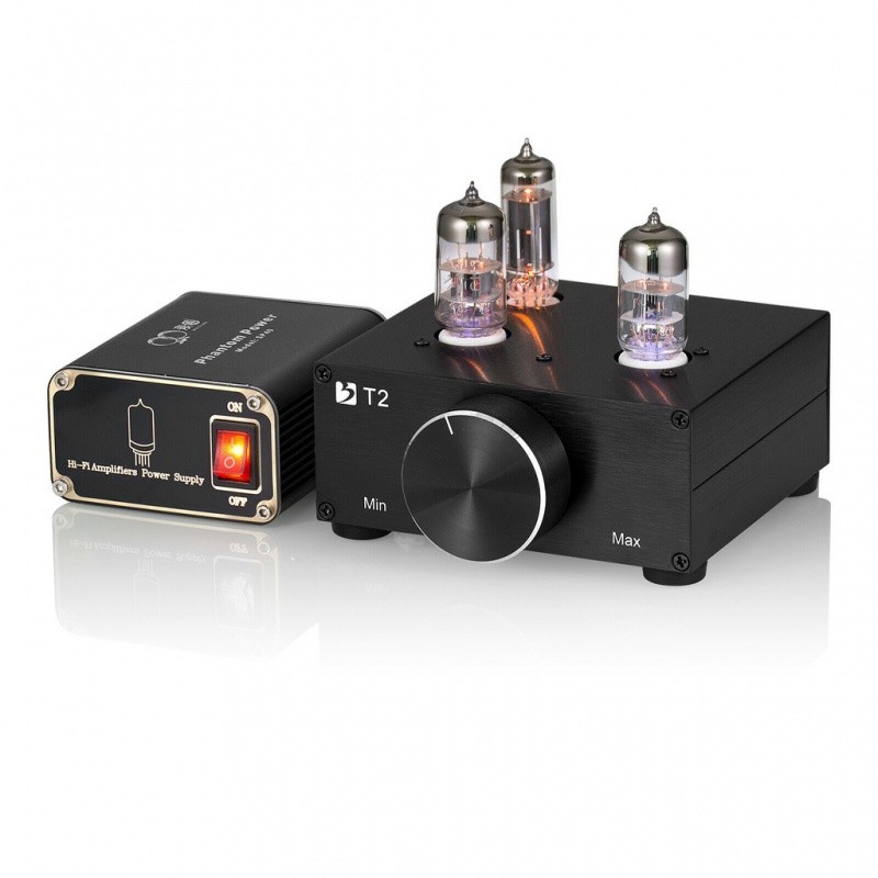 HiFi 6N3 Tube Preamplifier Home Stereo Audio Preamplifier Switching Power Supply AXCR Tube Balanced