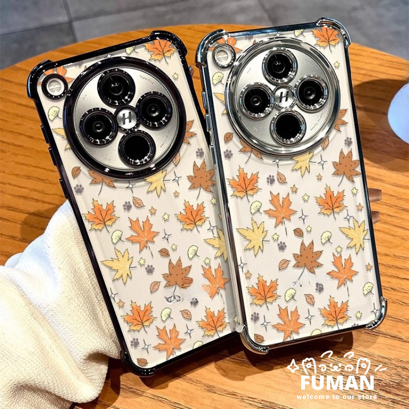 ฤดูใบไม้ร่วง Maple Leaf ชุบกรอบเคสโทรศัพท์สําหรับ Vivo Y11 Y7S Y3 Y3S Y05 Y04 Y04S Y03 Y02S Y02 Y02A