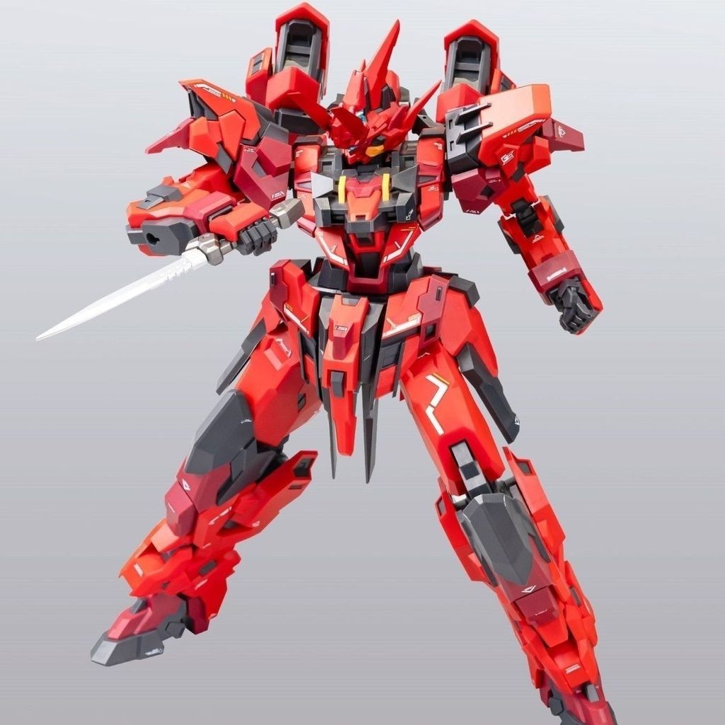 Orange Cat Industrial Red Shining 1 100 ประกอบโมเดลเคลื่อนย้ายได้ Guochuang Mecha Model Play
