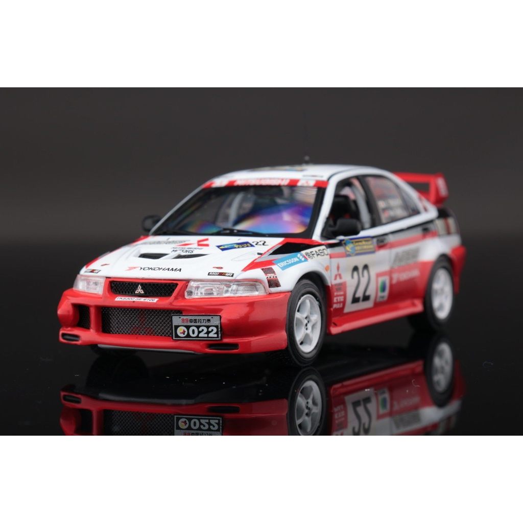 [คลังสินค้าพร้อม 1] IXO 1/43 Mitsubishi Evo6 WRC China Station Mitsubishi Lancer Evolution VI Origin