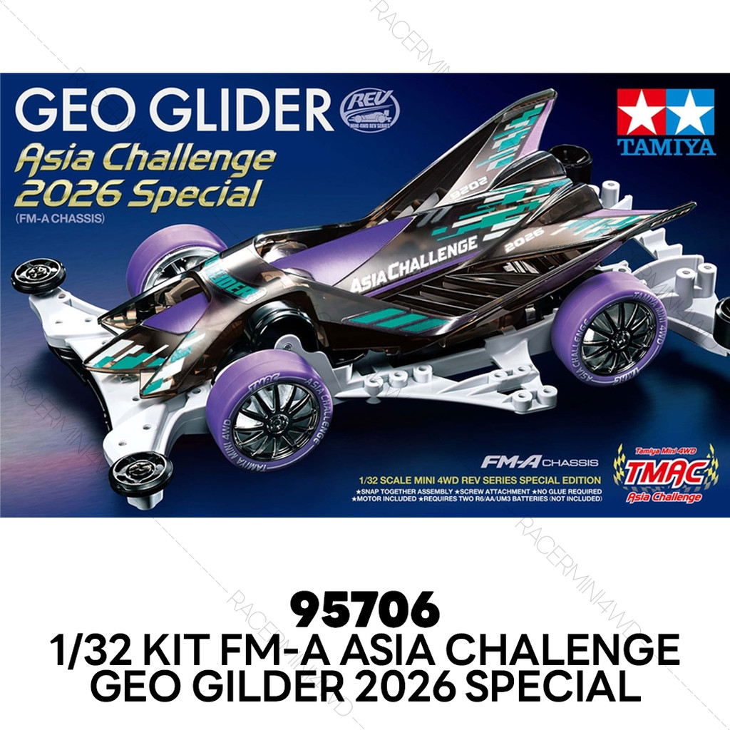 TAMIYA 95706 Mini 4WD Geo Glider Asia Challenge 2026 Special (FM-A Chassis)