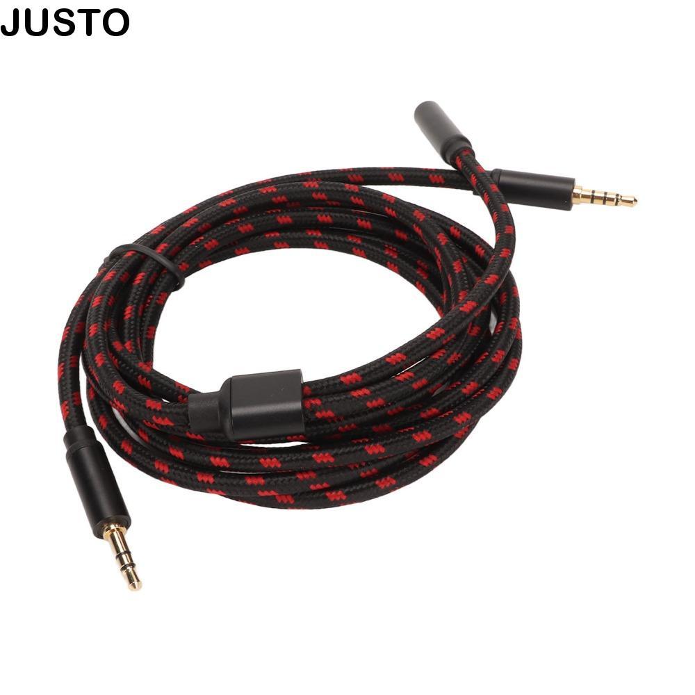 JUSTO Chat Link Cable, Plug and Play 270 ซม./8.9ft Chat Adapter Cable, สายสัญญาณเสียง 3.5 มม.แบบยืดห