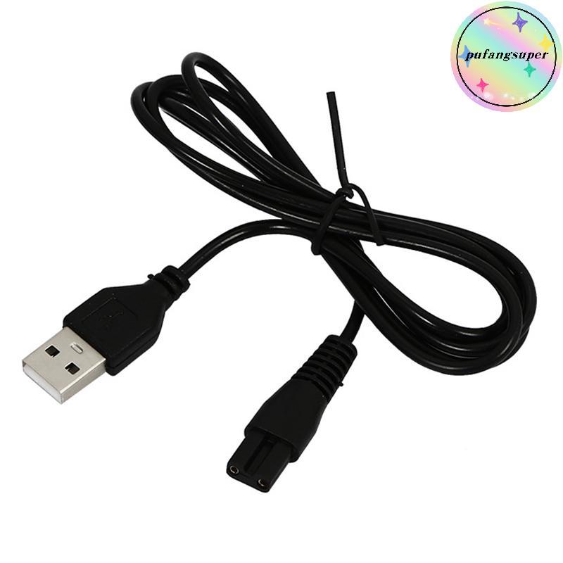 Pufangsuper 0.8/1M สาย USB สายชาร์จชุดรูทองแดง 5V ไฟฉายเครื่องโกนหนวด Clipper ผมลวดรูเดียว 1.5 1.8 2