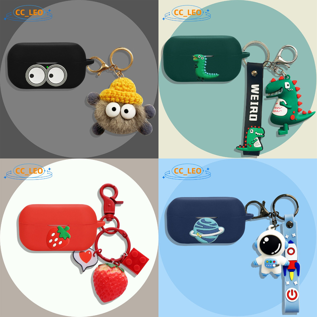 Case for Technics EAH-AZ100 Cute Astronaut Plush Pendant Silicone Soft Case Suitable for Panasonic T