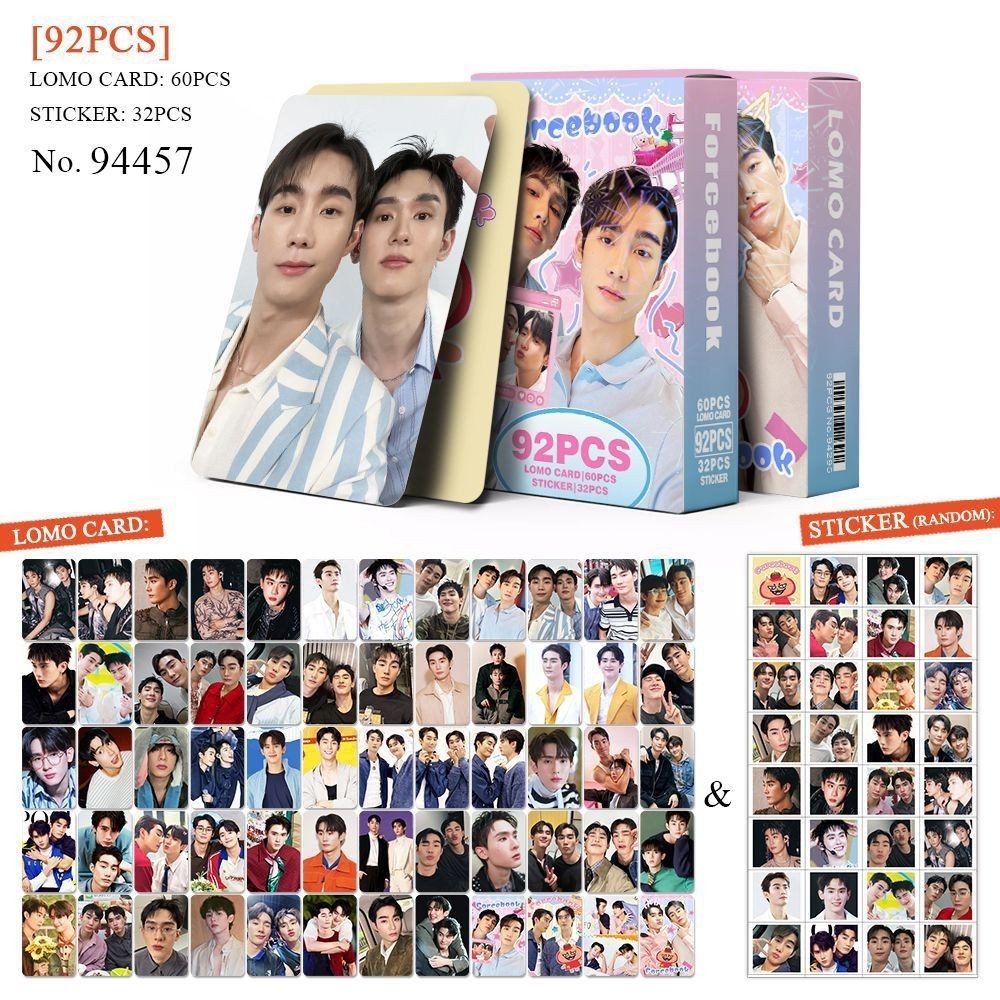 92 Photocards Forcebook Forcebook Taixing Men Group Merchanted Collection Photo Card Handbook สติกเก