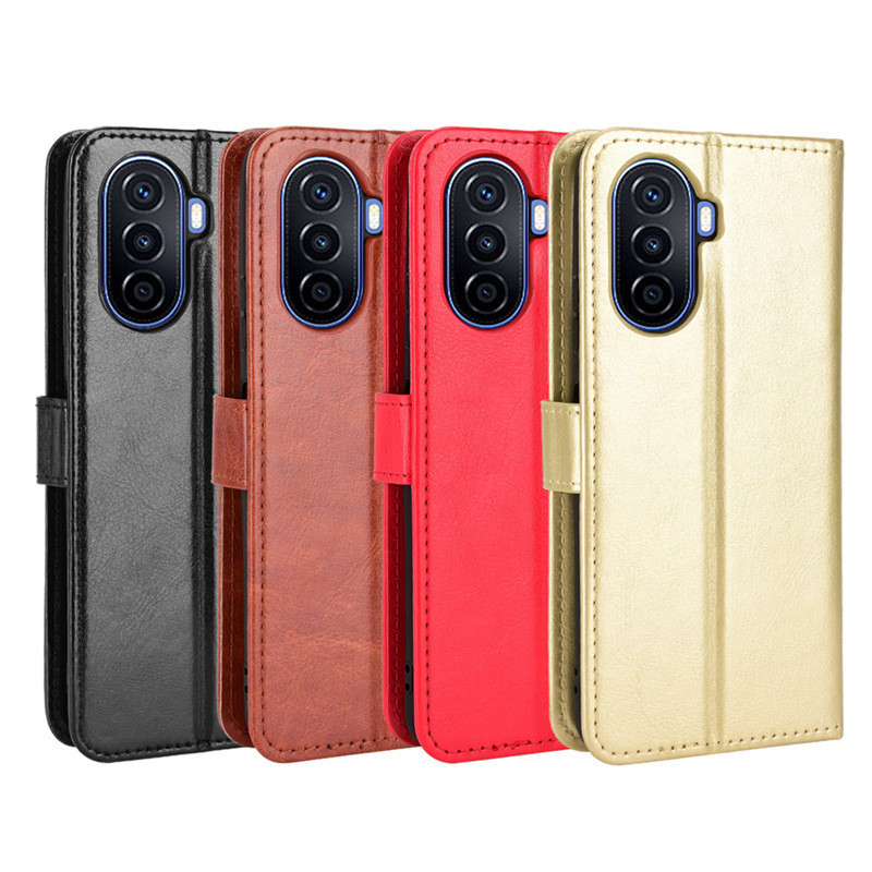 เหมาะสําหรับ Huawei Nvoa Y71 เคสโทรศัพท์ Huawei Nova Y70 Plus ซองหนังโทรศัพท์บัตรลายม้าบ้า