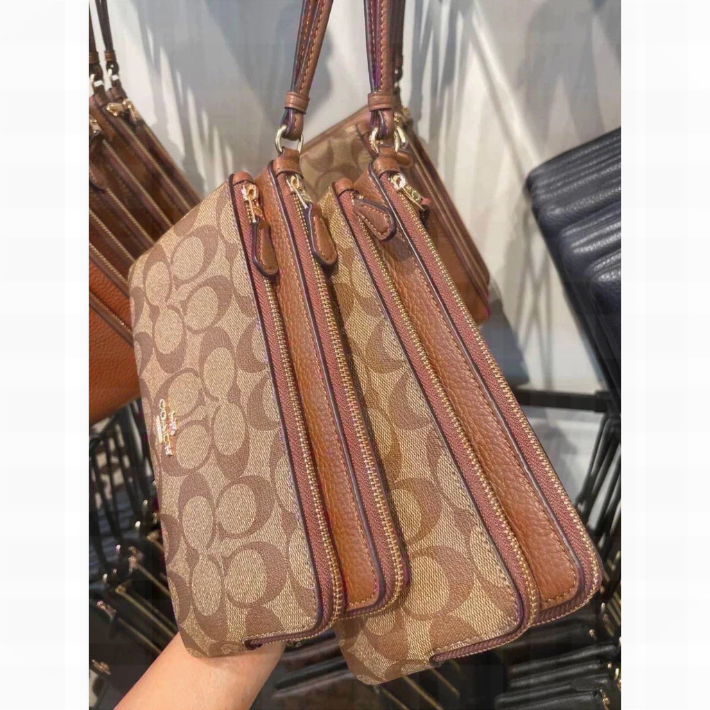 Zip Wallet C5576 C5610 (กระเป๋าคล้องมือ2ซิป SizeL) กระเป๋าสตางค์ กระเป๋าเงิน L5V8C92P