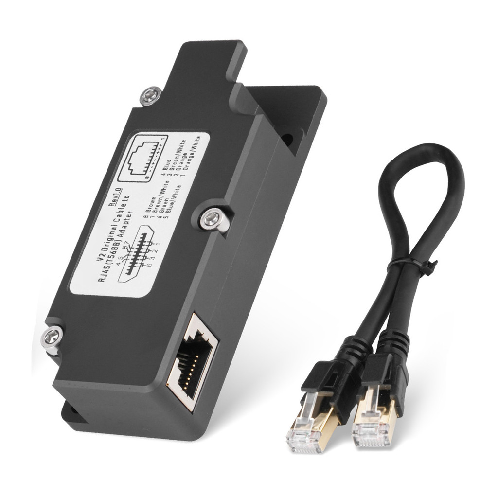 FT อะแดปเตอร์ Dishy V2 เป็น RJ45 พร้อม POE Injector T568B Pin 10 100 1000 Mb/s ชุดอะแดปเตอร์อีเธอร์เ