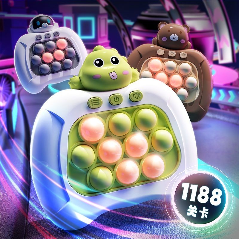 กดเพลงปริศนา Pass Quick Push เกมคอนโซล 6 เด็กชาย 5 สาว 8 ถึง 12 ปี 7 การฝึกอบรม Whack-a-Mole ของเล่น