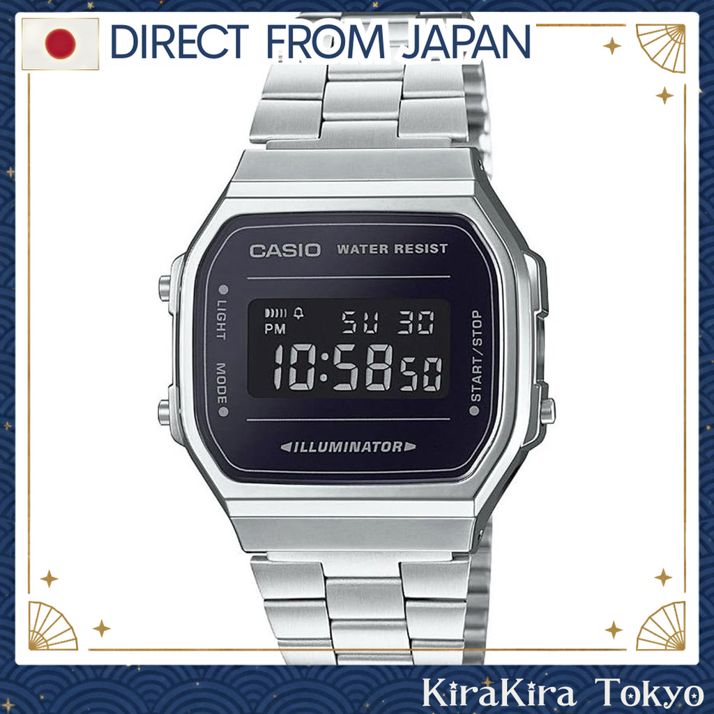 【Direct from Japan】 นาฬิกาดิจิตอล CASIO รุ่น Vintage A168WEM-1 สำหรับผู้ชาย ผู้หญิง และเด็ก ดีไซน์เท