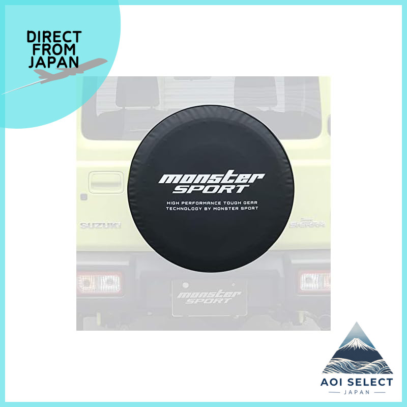 MONSTER SPORT Spare Tire Cover with MS Logo - Custom Designed for Jimny Sierra [JB74W]/Jimny Nomad [