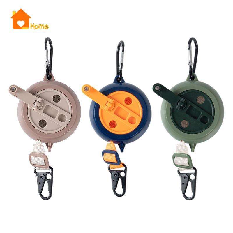 [นานาaa] Travel Clothesline แบบพกพา Camping Clothes Line ซักรีดสายอบแห้งสําหรับแขวนเสื้อผ้าเปียกแห้ง