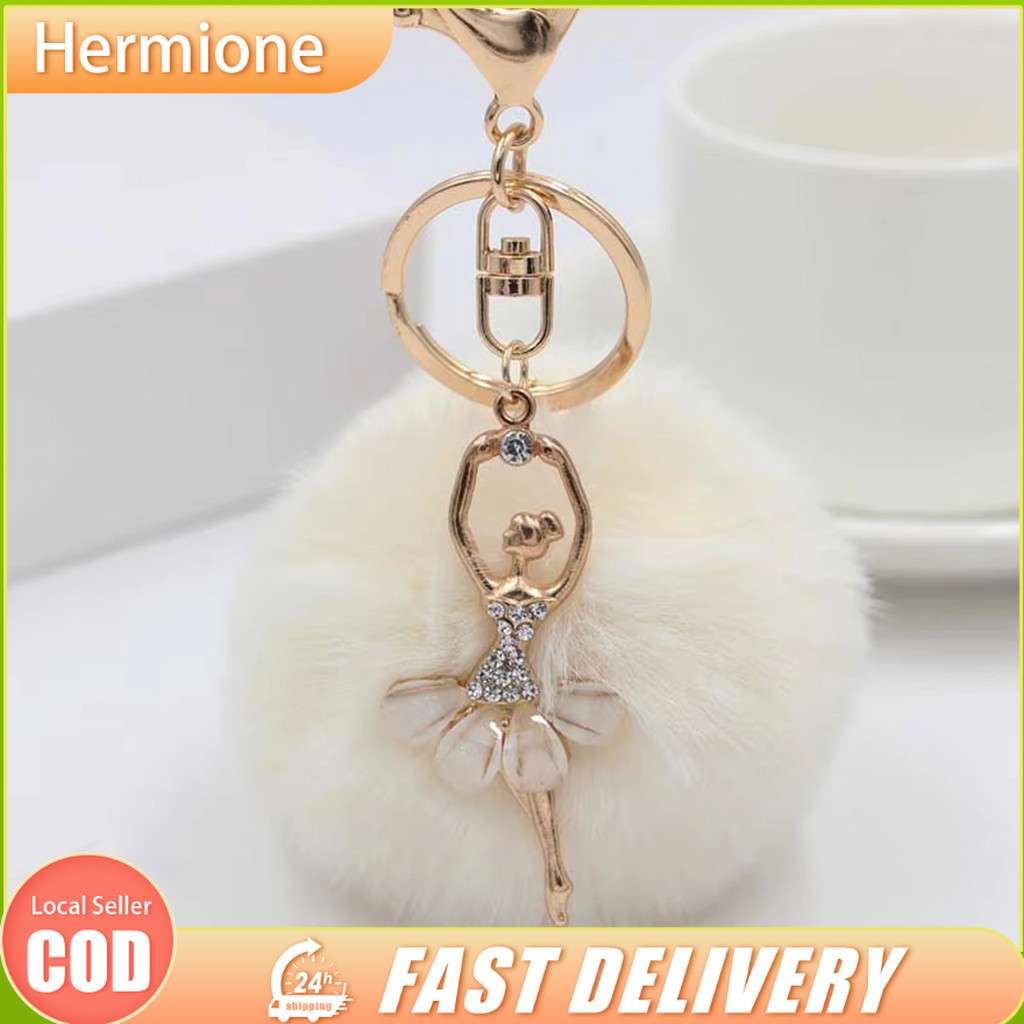 8CM Fluffy ball พวงกุญแจ Plush Ball Charm Key แหวน 8CM pom pom พวงกุญแจนุ่มพวงกุญแจขนาดเล็ก