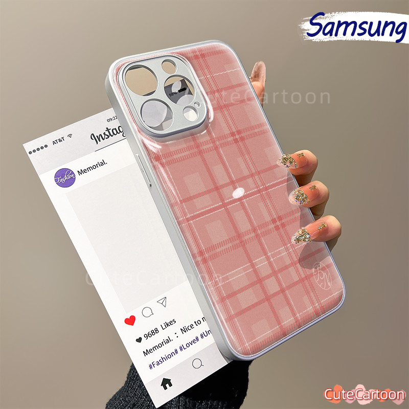 เคสลายสก๊อตเกาหลี hp Samsung Galaxy A06 A16 A05S A15 A05 A56 S24 S25 FE S23 ULTRA A13 A04E A14 A03 A