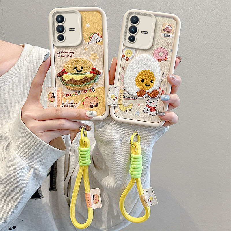 เคส Vivo V23 5G เคสเข้ากันได้กับปักลายเคสเคสโทรศัพท์แบบนุ่มน่ารัก BB-CXPW