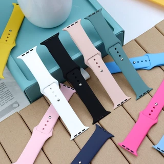 สายยางซิลิโคนอ่อน for Smart Watch IWatch Ultra 3 2 49มม 46มม 45มม 44มม 42มม 41มม 40มม Series 11 10 9 8 7 6 5 4 SE 3 2 1