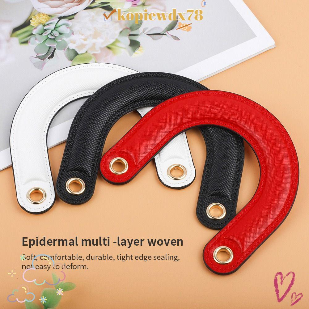 KOPIEWDX Bag Handles Handmade PU Leather DIY Purse Handles
