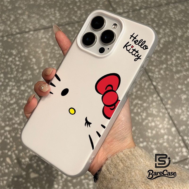 สต๊อกไทย สีเด่นเคสด้านครอบสองชั้นสีสัน For IPhone13 11 12 14 7 8 PLUS 15 16 17 Pro X XS XR XSMAX kitty ลวดลายน่ารัก ราคา ถูกที่สุด ดีลบีเคเค รูปภาพหลัก
