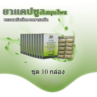 (ชุด SET 10 แผง) เพชรสังฆาต อภัยภูเบศร ขนาดบรรจุ 10 แคปซูล / 1 แผง exp:2027