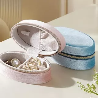 Jinjoo กล่องใส่เครื่องประดับ MINI JEWEL ขนาดพกพา ดีไซน์หรูหรา สำหรับเก็บเครื่องประดับส่วนตัว