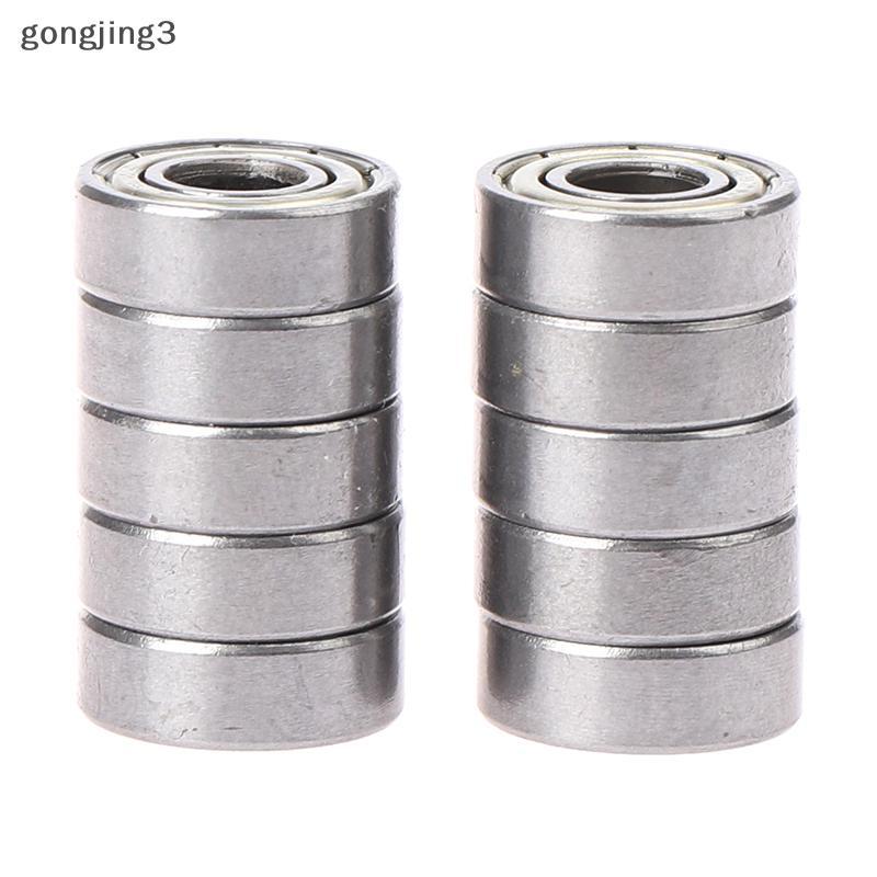 Gongjing3 10 ชิ้นแบริ่งเหล็กคาร์บอนสูงทรงกลมร่องลึกขนาดเล็ก 696ZZ th