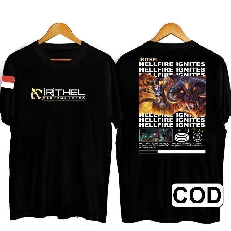 แฟชั่น เสื้อยืด Irithel 2025 Mlbb (เสื้อยืดไมโครไฟเบอร์)