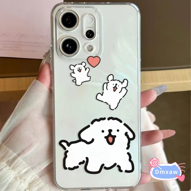 น่ารักผมหยิกสุนัขเคสโทรศัพท์สําหรับVivo X21 UD X21i X21S X20 Plus X9 Pro X9S Plus T3 Pro T4X T2X T2 