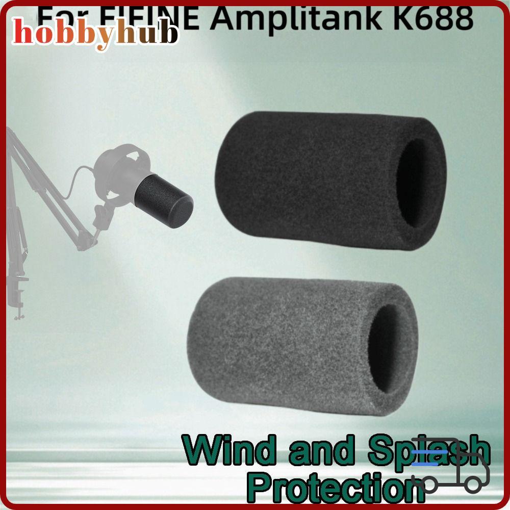 HOBBYHUB 1pcs Mic กระจก,เปลี่ยน Flocked ฟองน้ําโฟมไมโครโฟน, Professional Windproof Pop Filter สําหรั