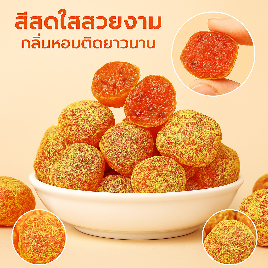 การรักษาสุขภาพด้วยอาหาร เพิ่มความชุ่มชื้นให้ลำคอ ส้มเกล็ดหิมะ/วิตะมินCสูง ชะเอมเทศคัมควอทอบแห้ง/ผลไม้ดองส้มจี๊ด แก้เสมหะและบรรเทาอาการไอ
