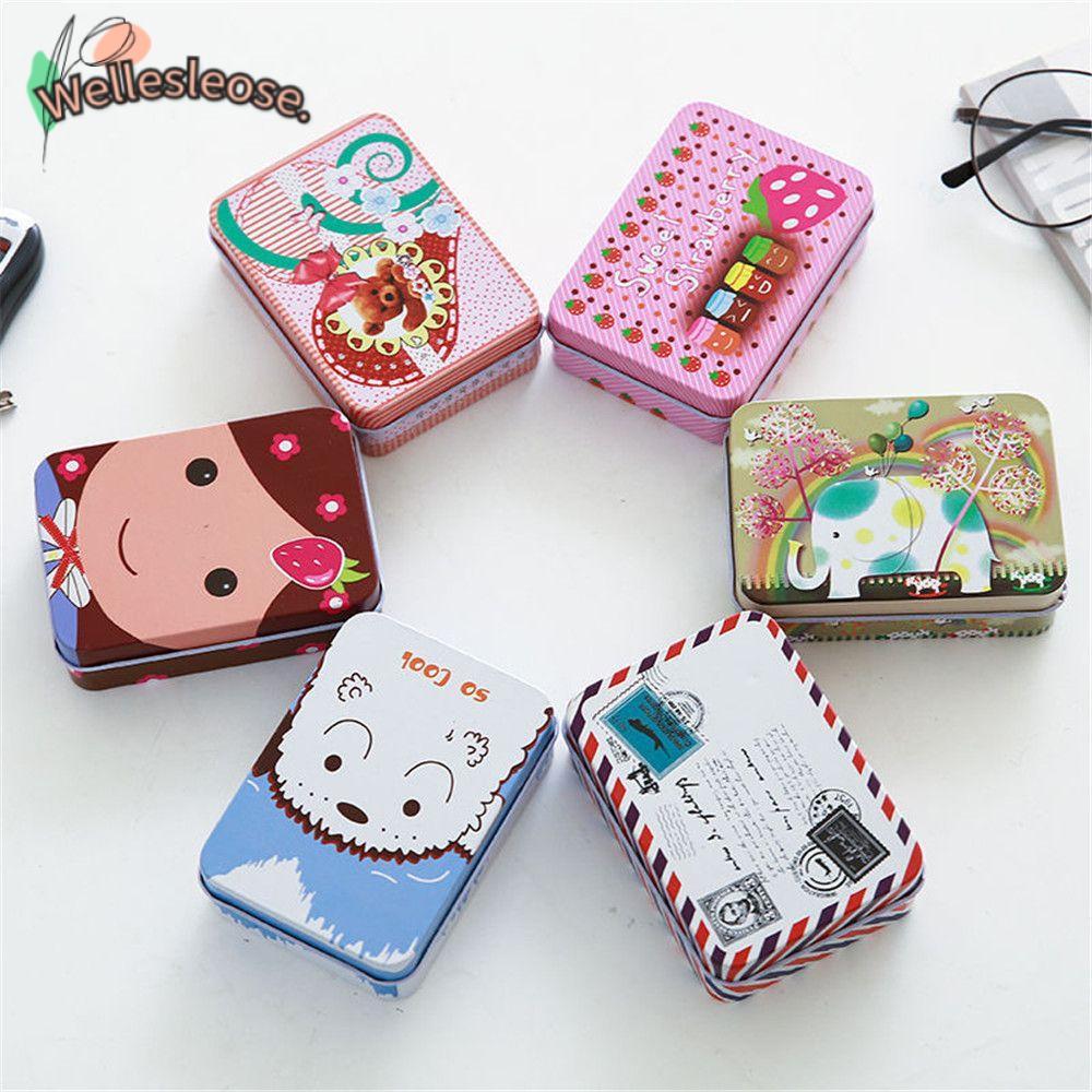 WELLE กล่องเก็บของ Desktop Organizer กล่อง Retro การ์ตูน
