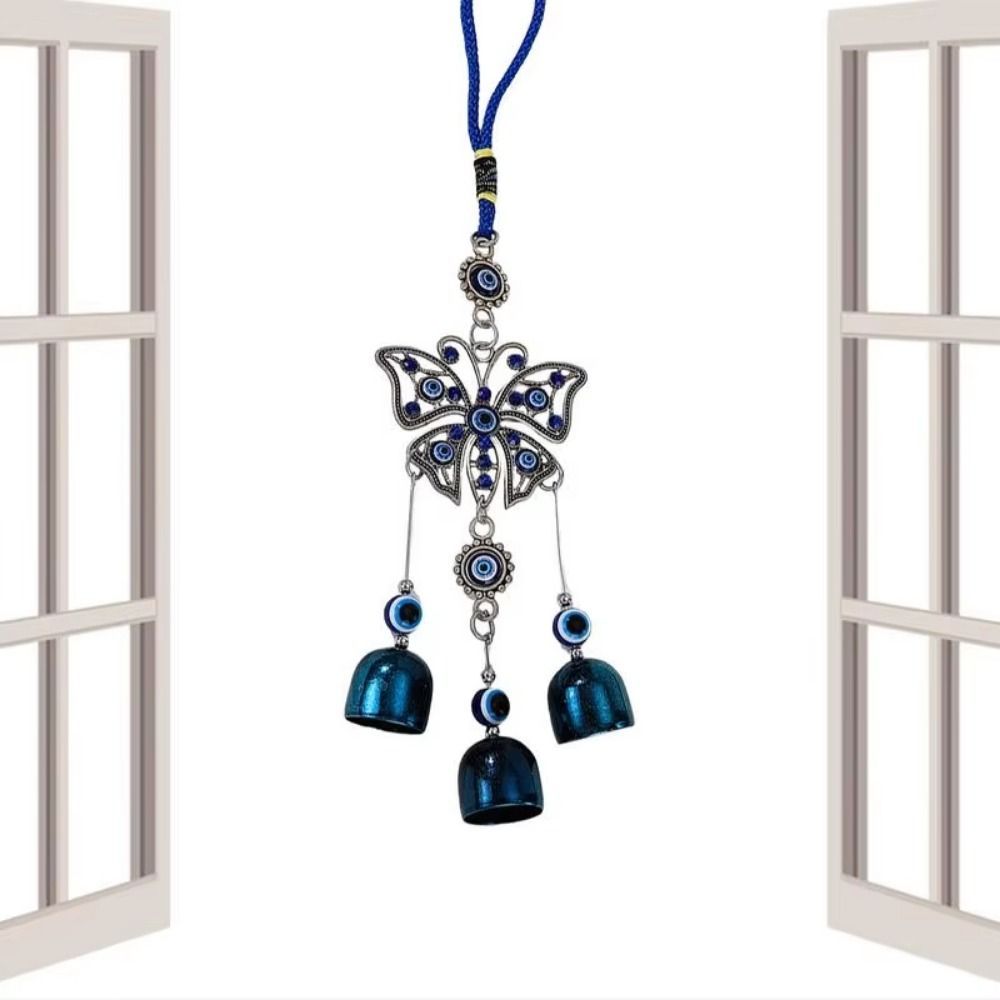 ข้ามตาสีฟ้ากระดิ่งลม,ระฆังโลหะทํามือแขวนกระดิ่งลม,ตกแต่งภูมิทัศน์ปีศาจแก้วต้นไม้แห่งชีวิตลมเพลงระฆังตกแต่งบ้านกลางแจ้ง - รูปที่ 7