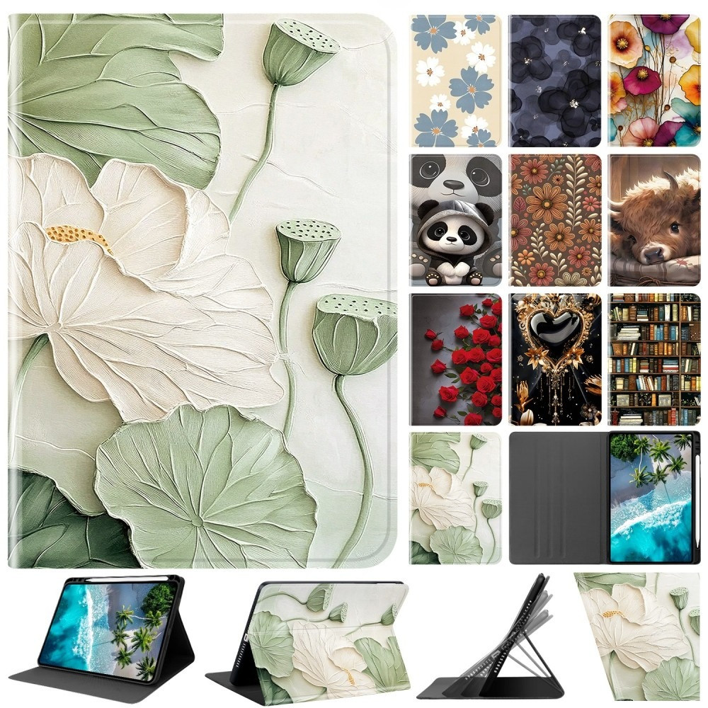 สําหรับ Lenovo Idea Tab Pro TB373FU 12.7 นิ้ว 2025 เคสแท็บเล็ตหนังพร้อมที่ใส่ดินสอ