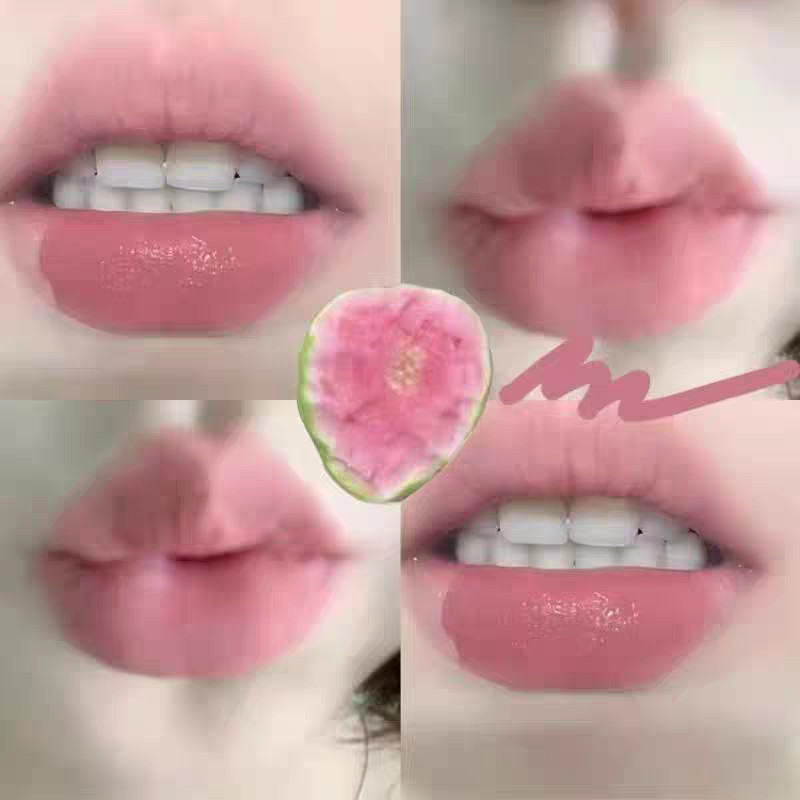 ลิปสติก ลิปแมท สไตล์เกาหลีสีนู้ดสีอ่อนถั่ววางสี! Pure Desire Guava Lip Gloss Matte Matte Lip Clay St
