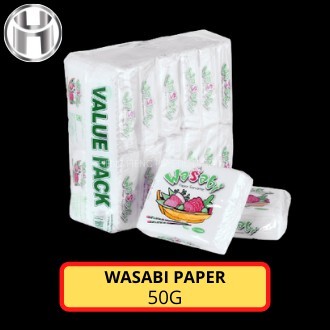 TOU WASABI PAPER / TISSUE WASABI / TISSUE PAPER / PAPER SERVIETTE - 50G