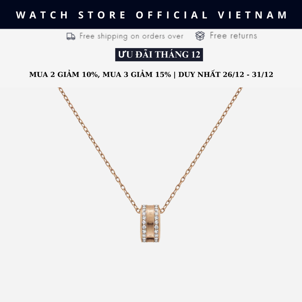 สร้อยคอ Elan D Rose Gold Daniel. WWW00400212 นาฬิกาแดเนียลเวียดนาม