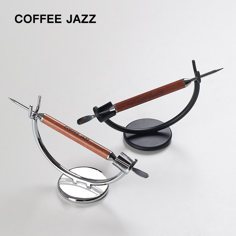 [อุปกรณ์ COFFEE] COFFEE JAZZ Rosewood Latte Needle Stainless Latte Pen COFFEE Latte Artifact COFFEE 