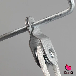 KDX รอกเชือกตะขอสับ รอกช่องลมโรงเรือน รอกสำหรับโรงเรือนเกษตร เคลื่อนย้ายของMetal pulley