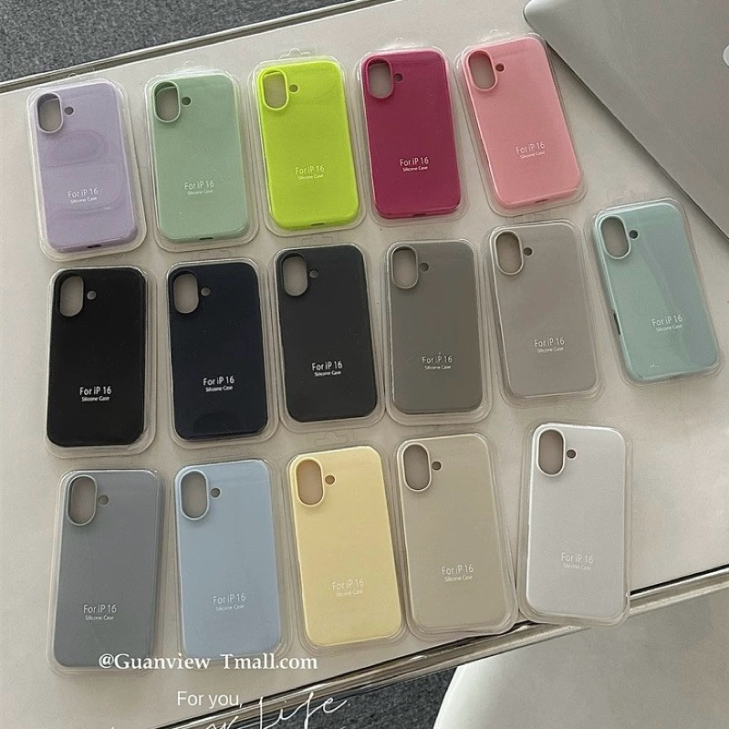 Supercase | i16e i16 i16pro i16promax เคสซิลิโคน บุกำมะหยี่ กันเปื้อน